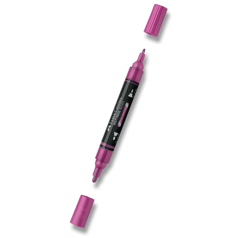 Akrylový popisovač Faber-Castell Multimark Metallic - 290, pink metallic Faber-Castell