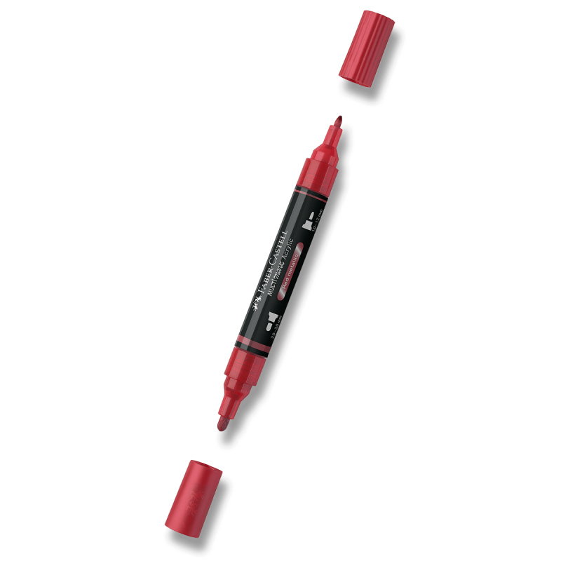Akrylový popisovač Faber-Castell Multimark Metallic - 296, red metallic Faber-Castell