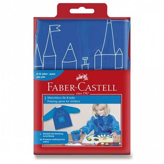 Zástěra Faber Castell do výtv.výchovy modrá Faber-Castell