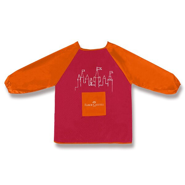 Zástěra Faber Castell do výtv.výchovy červená Faber-Castell