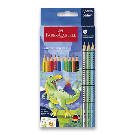 Faber-Castell pastelky dinosauři trojúhelníkové sady