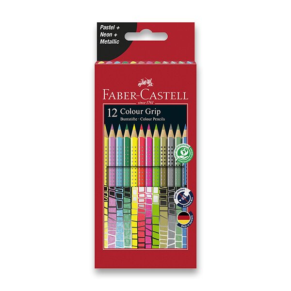 Pastelky Faber Castell Grip Spec. edice pap.krabička 12ks Faber-Castell