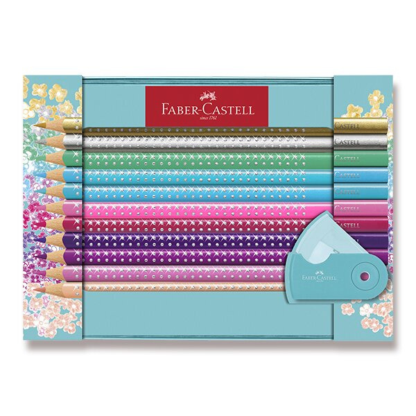 Sada pastelek Faber Castell SPARKLE box 20 ks ořezáv. Faber-Castell