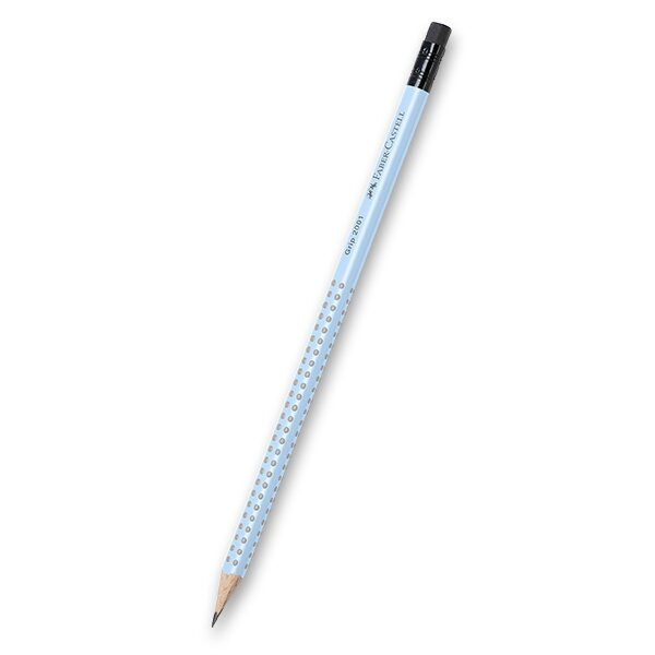 Grafitová tužka Faber-Castell Grip 2001 s pryží tvrdost B, sky blue Faber-Castell