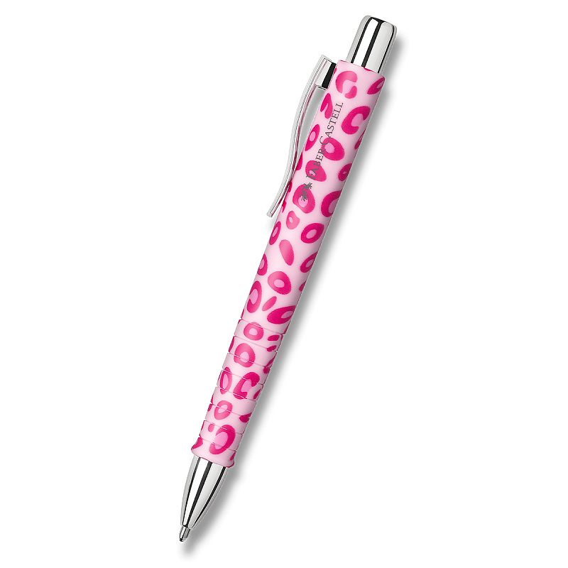 Kuličkové pero Faber-Castell Poly Ball XB Leopard Editon - růžová Faber-Castell