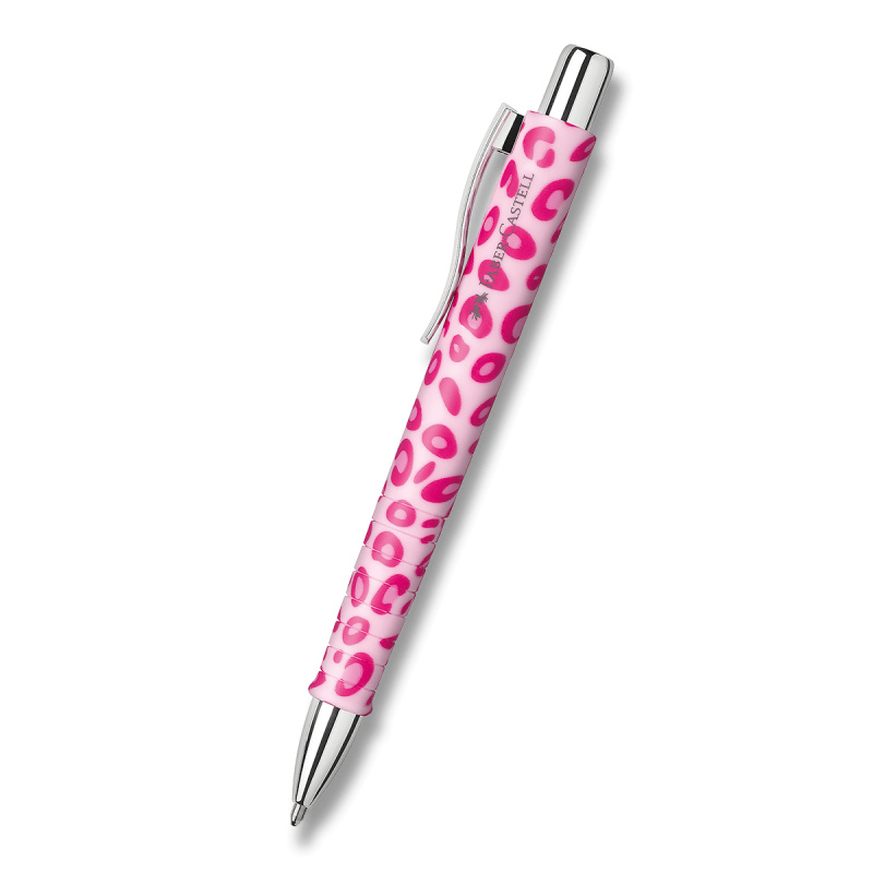 Kuličkové pero Faber-Castell Poly Ball XB Leopard Editon - růžová Faber-Castell