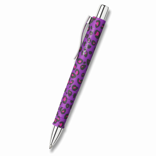 Kuličkové pero Faber-Castell Poly Ball XB Leopard Editon - fialová Faber-Castell