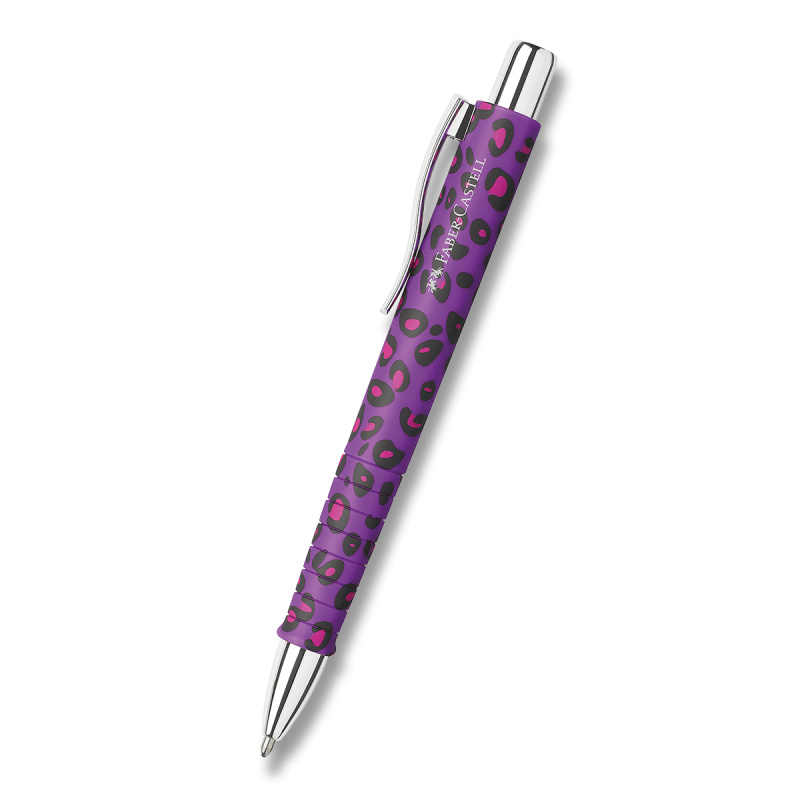 Kuličkové pero Faber-Castell Poly Ball XB Leopard Editon - fialová Faber-Castell
