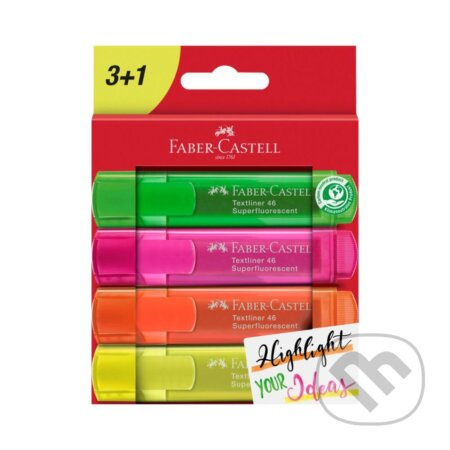 Zvýrazňovač Superfluo, 4 farby