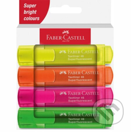 Zvýrazňovač Faber-Castell Textliner 46 Neon sada 4 ks Faber-Castell