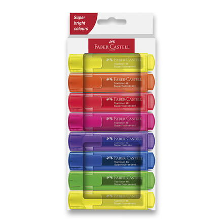 Zvýrazňovač Faber-Castell Textliner 46 Neon sada 8 ks Faber-Castell
