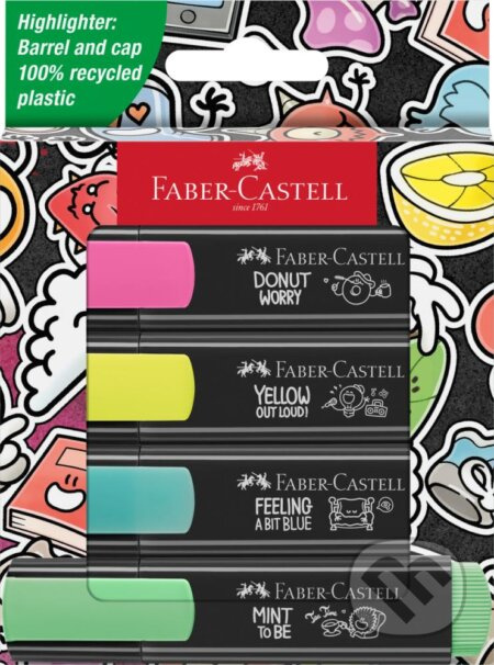 Zvýrazňovače Faber-Castell Textliner 46 Graffiti 4 ks Faber-Castell