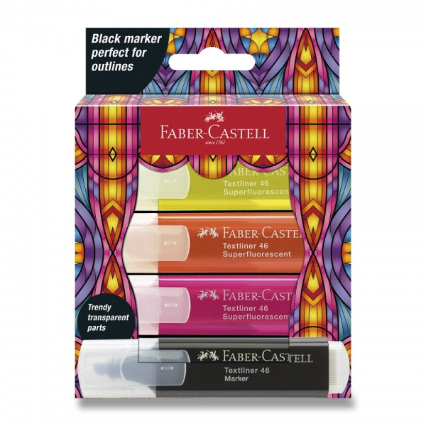 Zvýrazňovače Faber-Castell Glassy Superfluo