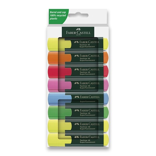 Zvýrazňovač Faber-Castell Textliner 48 sada 8 barev Faber-Castell