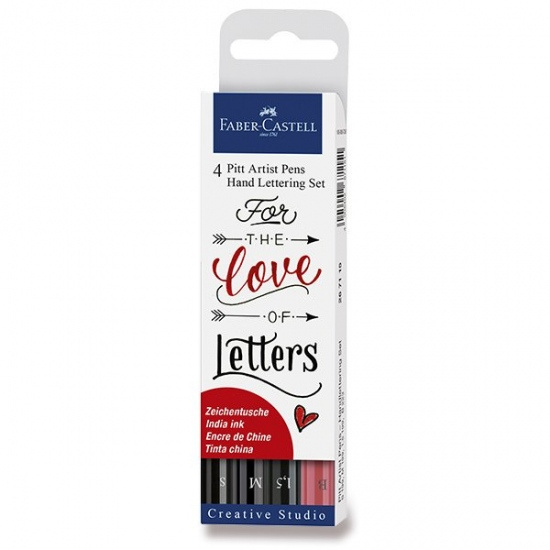 Popisovač Faber Castell Pitt Artist Pen Handlettering 4ks Faber-Castell