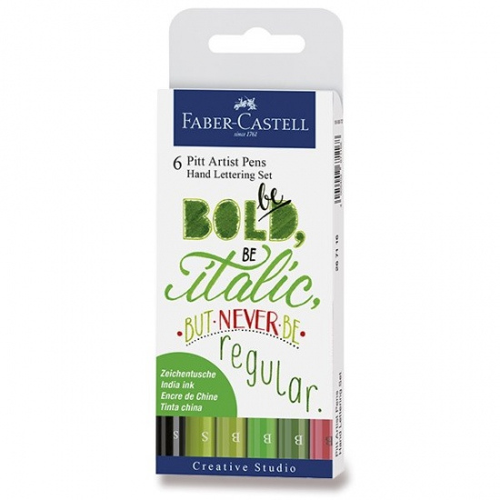 Popisovač Faber Castell Pitt Artist Pen HandletteringII 6ks Faber-Castell