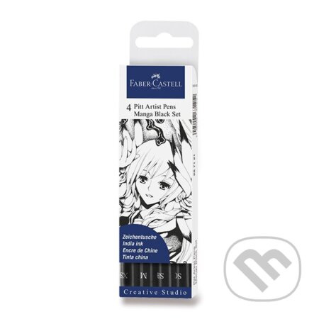Popisovač Faber Castell Pitt Artist Pen Manga černé II 4ks Faber-Castell