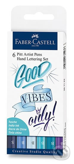 Popisovače Faber Castell Pitt Artist Pen Lettering 6ks Faber-Castell