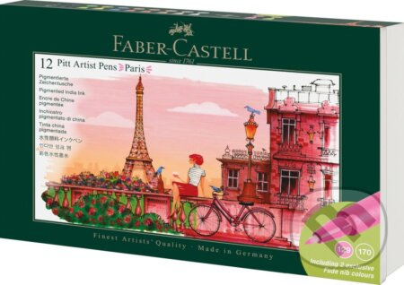 Popisovače Faber-Castell Pitt Artist Pen Paris - 12 ks