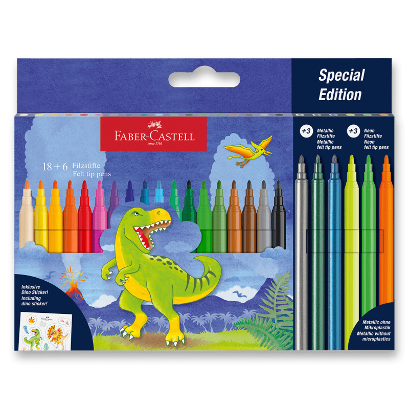 Fixy Faber-Castell Dinosaurus 24 barev Faber-Castell