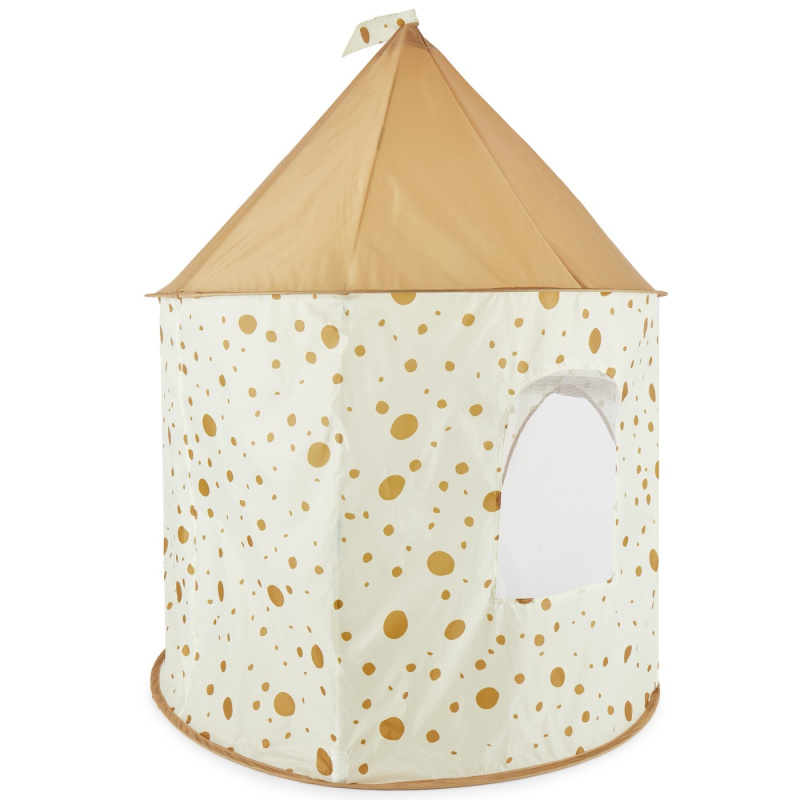 Samorozkládací hrací stan pro děti s puntíky