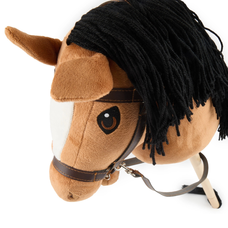 Bieco hobby horse na tyči hnědý (velikost S)