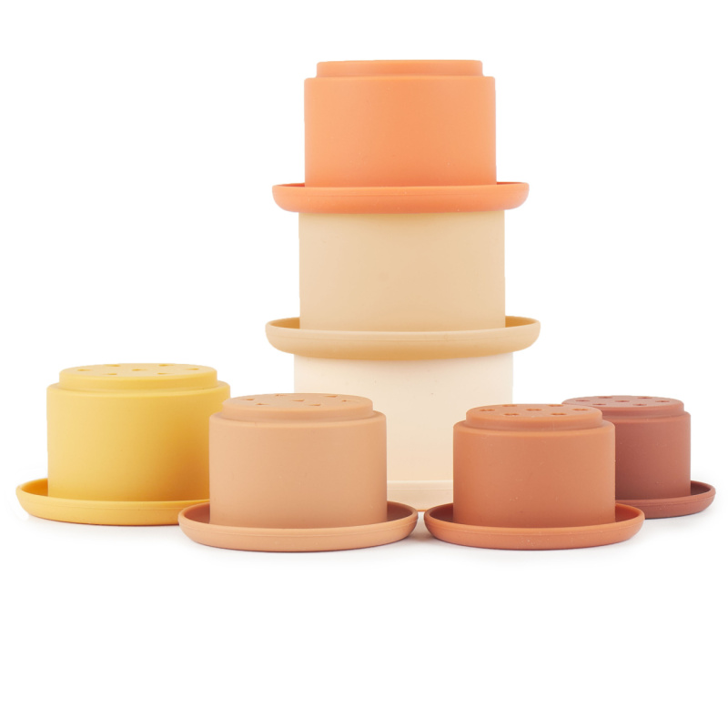 Bieco - silikonové stohovací kelímky Chocolate Bliss