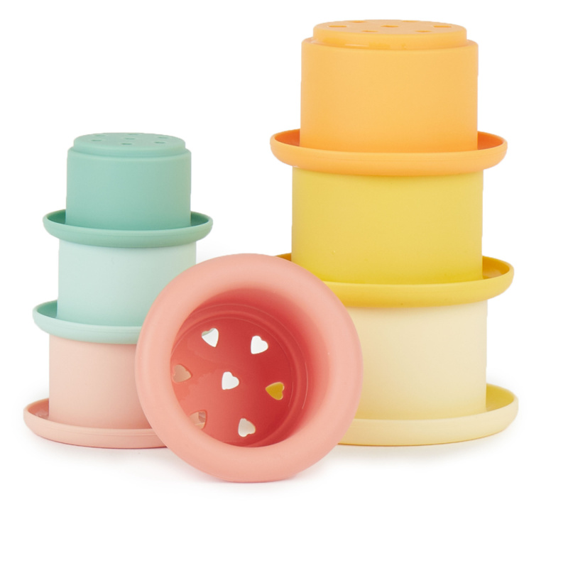 Silikonové stohovací kelímky Tropical Vibes