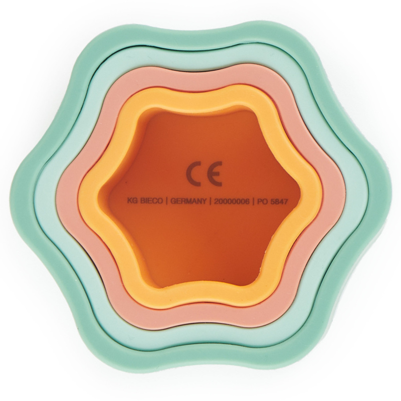 Silikonová stohovací květina pro děti - Tropical Vibe