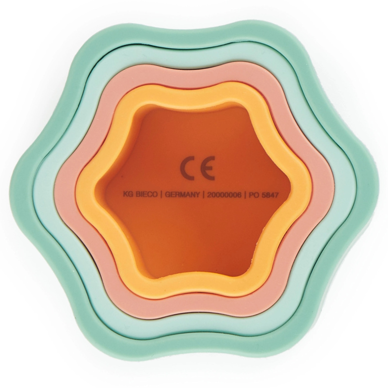 Silikonová stohovací květina pro děti - Tropical Vibe