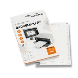 Durable Badgemaker - náhradní štítky - 60 x 90 mm, 160 ks