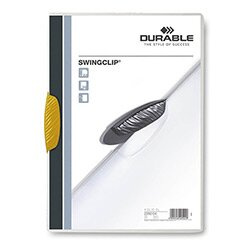 Durable Swingclip - plastový rychlovazač - žlutý
