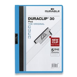 Durable Desky s klipem DURACLIP 30, A4 světle modré