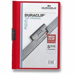 Durable Desky s klipem DURACLIP 60, A4 červené