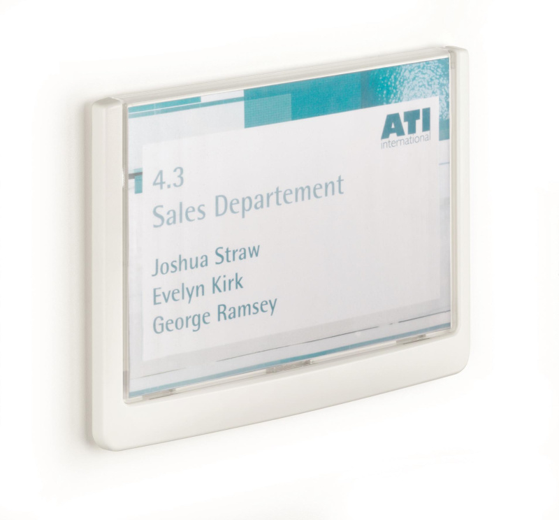Durable Informační štítek CLICK SIGN - 149 x 105,5 mm, bílý