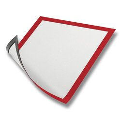 Durable Magnetic - magnetický rámeček - A4, červený, 5 ks