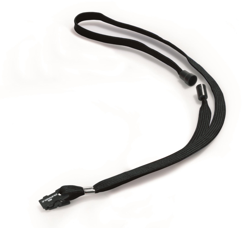 Šňůrka na krk Durable, černá, 10 ks