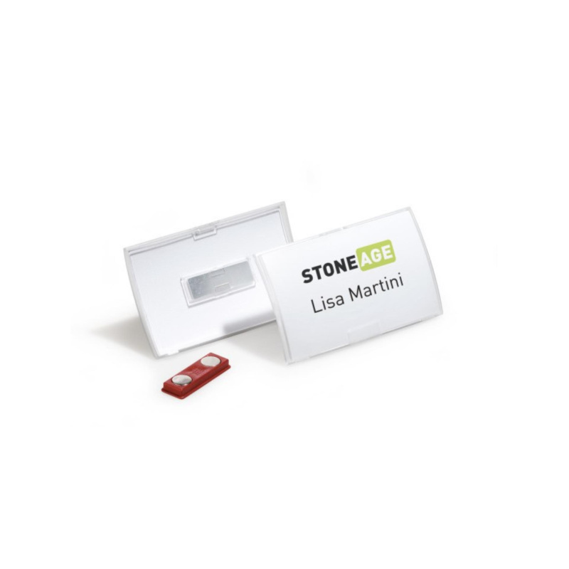 Visačka s magentem Durable - 4,0 x 7,5 cm