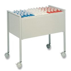 Durable - pojízdná kartotéka - bílá