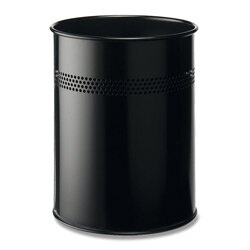 Durable - odpadkový koš s ozdobnou perforací - 15 l, černý