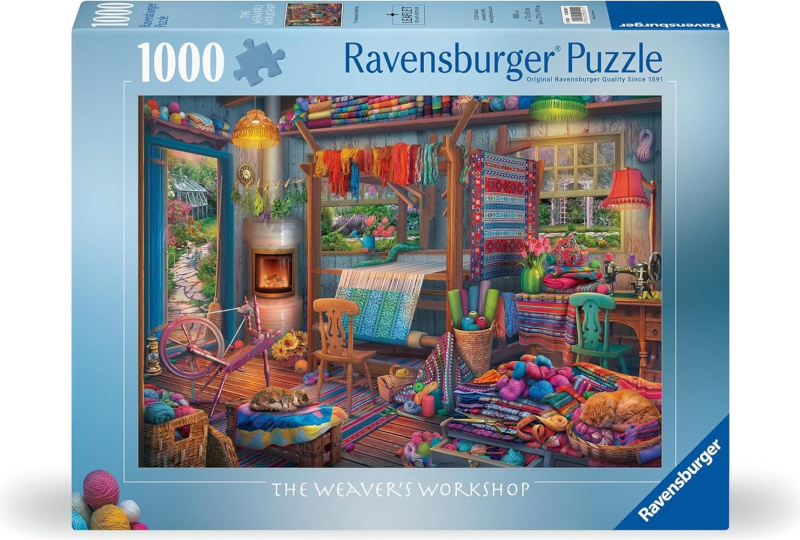 Puzzle Ravensburger 1000 dílků Tkadlenčina dílna