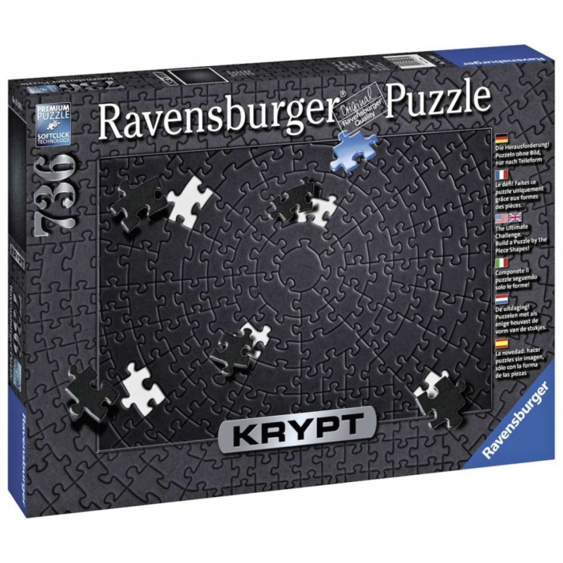 Ravensburger KRYPT barva černá 736 dílků