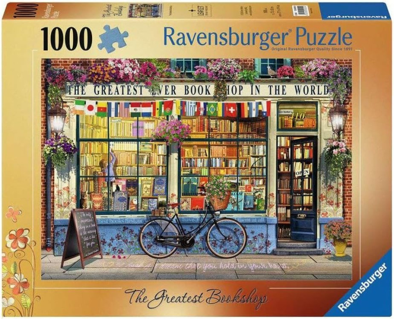 Ravensburger puzzle Úžasné knihkupectví 1000 dílků