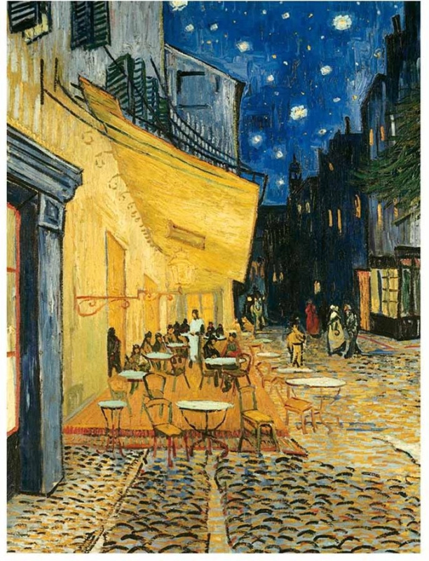 Puzzle Art Collection: Terasa Kavárny v Noci 1000 Dílů