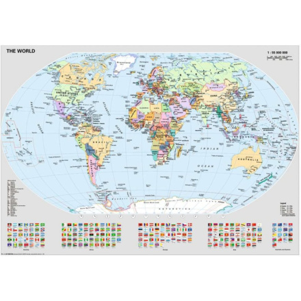 Politická mapa světa puzzle 1000 dílků