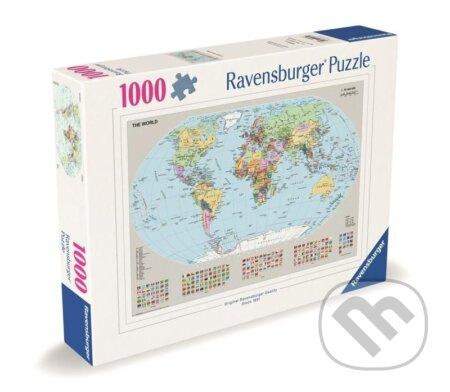 Politická mapa světa puzzle 1000 dílků