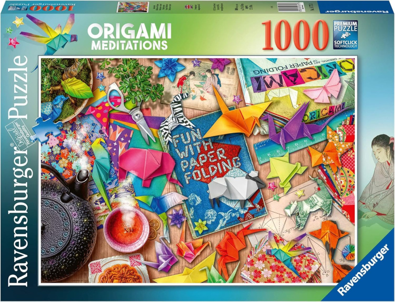 Ravensburger 00129 puzzle meditace s origami 1000 dílků