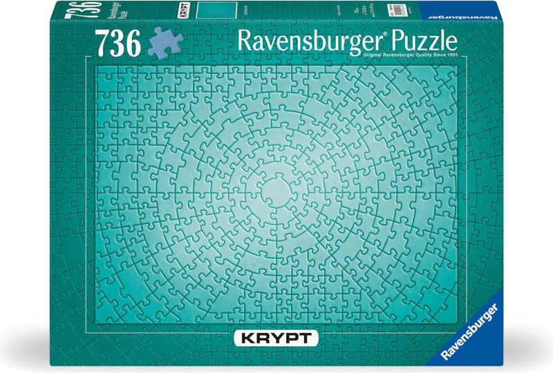 RAVENSBURGER Metalické Krypt Metallic Mint 736 dílků