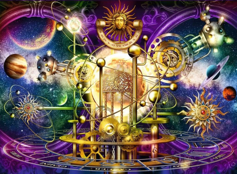Ravensburger puzzle Zlatá sluneční soustava 500 dílků