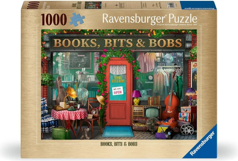 Puzzle Ravensburger 1000 dílků Knihy, drobnosti a starožitnosti